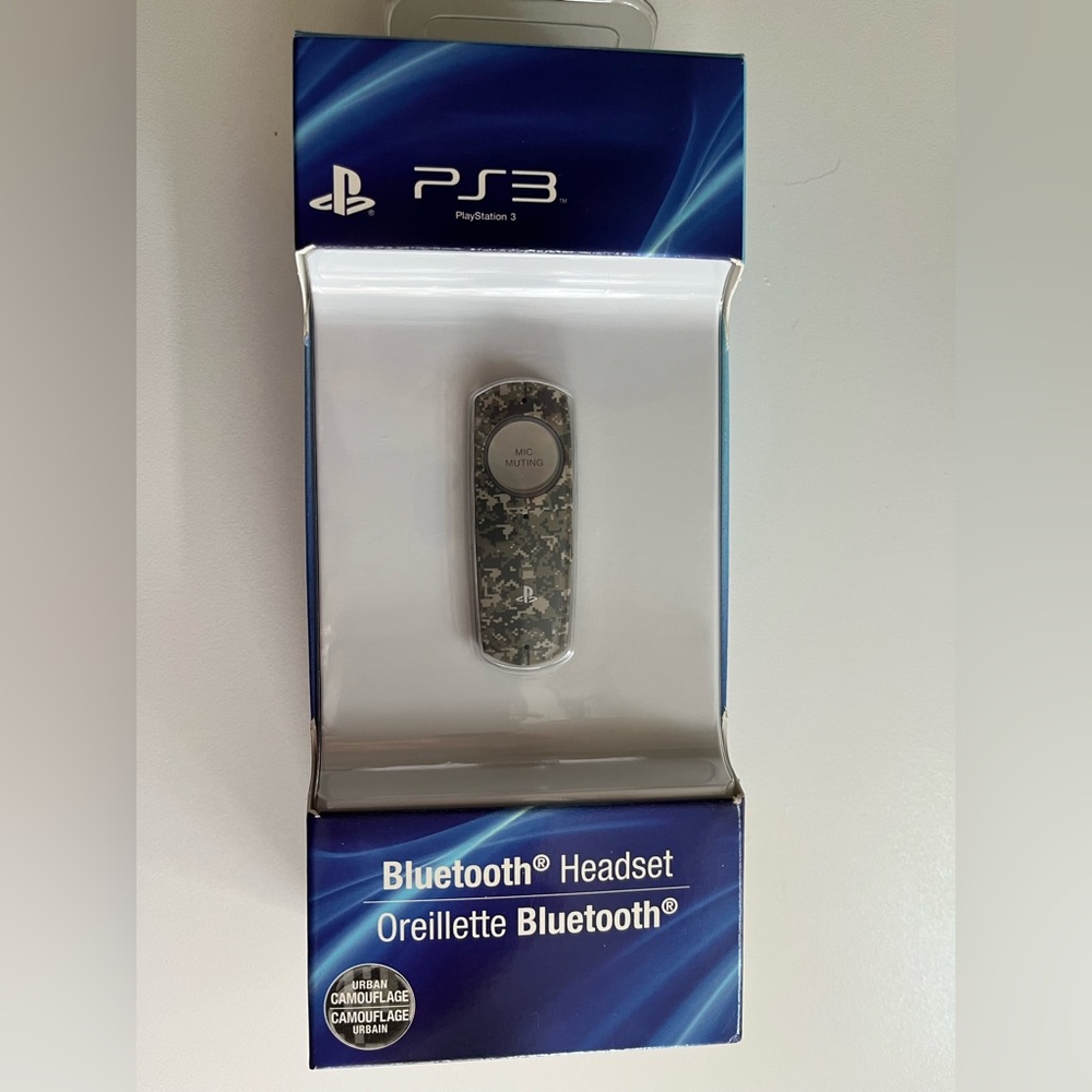 PS3 Bluetooth Headset with Camouflage Design (new in box)